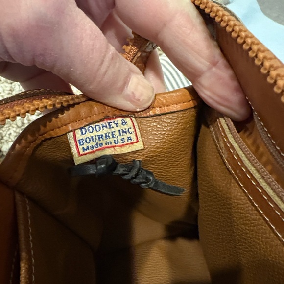 Dooney & Bourke Dark Green Pebbled Leather Bag, Pure Quality, Very Good Cond - Picture 10 of 14